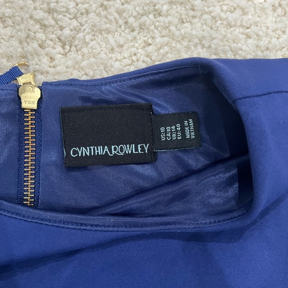 Cynthia Rowley Women’s Royal Cobalt Blue Stretch Dress in SZ 10 - Picture 2 of 4
